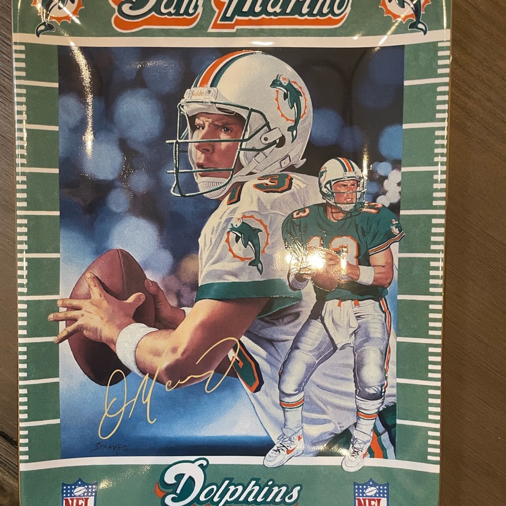 Miami Dolphins Dan Marino porcelain collector plate